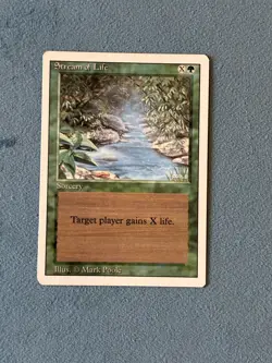 Stream of Life, Revised Edition, Magic the Gathering MTG - Image 1