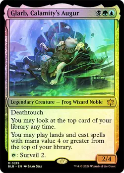 MTG FOIL Glarb, Calamity's Augur - Bloomburrow #215 - Image 1