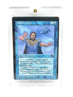 Magic the Gathering MTG Vodalian Mage (30a) Fallen Empires (RARE MISPRINT ERROR) - Image 1