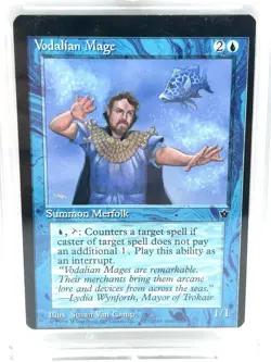 Magic the Gathering MTG Vodalian Mage (30a) Fallen Empires (RARE MISPRINT ERROR) - Image 3