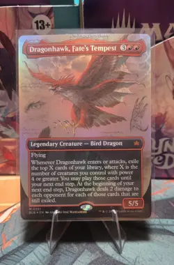 Dragonhawk, Fate's Tempest (Borderless) Bloomburrow Foil - Image 1