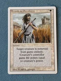 Swords to Plowshares, Revised Edition, Magic the Gathering MTG - Image 1