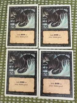 4x Dark Ritual Revised Edition Never Played - Image 1