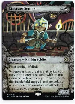 MTG Kinscaer Sentry (Showcase) R ECL 300 NM Foil - Image 1