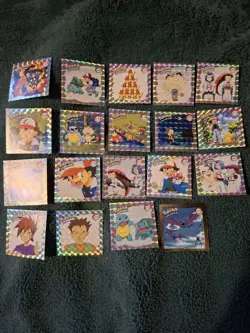 A Bundle Of Pokemon Artbox Prism Stickers & 1 Gold (Vintage-1999). - Image 1