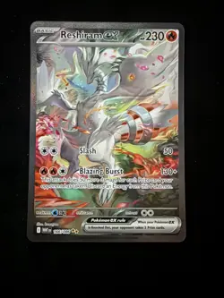 Pokemon TCG Reshiram ex White Flare SIR 166/086 Near Mint Pack Fresh - Image 1