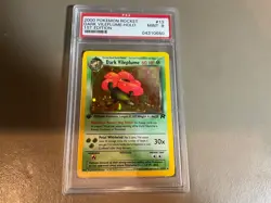 Dark Vileplume Holo PSA 9 Pokemon Rocket 1st Edition 2000 #13 vintage casing - Image 1