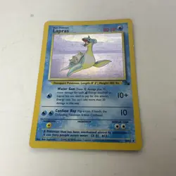 1999 Pokemon Lapras Holo Fossil Set 10/62 – WOTC Vintage Rare Played - Image 1