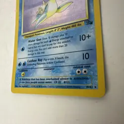 1999 Pokemon Lapras Holo Fossil Set 10/62 – WOTC Vintage Rare Played - Image 2