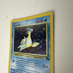 1999 Pokemon Lapras Holo Fossil Set 10/62 – WOTC Vintage Rare Played - Image 3