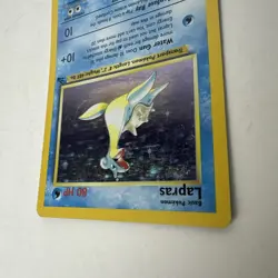 1999 Pokemon Lapras Holo Fossil Set 10/62 – WOTC Vintage Rare Played - Image 4
