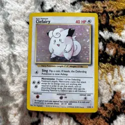 Clefairy 5/102 1999 Base Set Holo Rare Pokemon TCG - Image 1