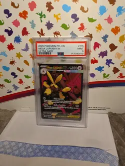 2025 POKEMON PFL EN-PHANTASMAL FLAMES ULTRA RARE #115 MEGA LOPUNNY EX PSA 9 - Image 1