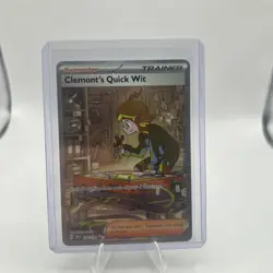 Pokemon Clemont's Quick Wit 243/191 Surging Sparks Full Art Holo Special Rare - Image 1