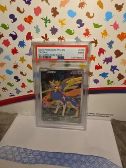 2025 POKEMON PFL EN-PHANTASMAL FLAMES ILLUSTRATION RARE #100 ZACIAN PSA 9 - Image 1