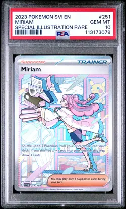 2023 POKEMON SVI EN-SCARLET & VIOLET SPECIAL ILLUSTRATION RARE MIRIAM PSA 10 - Image 1