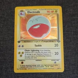 Pokemon Electrode Jungle 2/64 1st Edition Rare 90HP Stage 1 Card English - Image 1