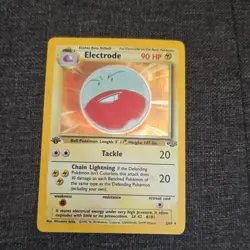 Pokemon Electrode Jungle 2/64 1st Edition Rare 90HP Stage 1 Card English - Image 3
