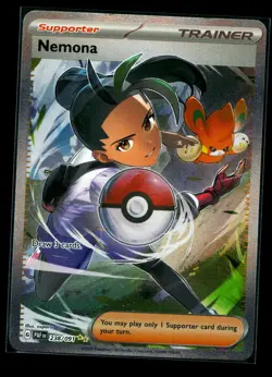Pokemon TCG Nemona Full Art Trainer Card 238/091 NM - Image 1