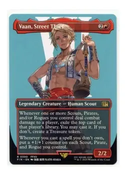 Vaan, Street Thief (Borderless) R 0390 Regular Final Fantasy MTG Card NM - Image 1
