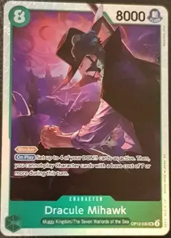 One Piece Legend Of The Master Super Rare Card OP12-030 Dracule Mihawk - Image 1