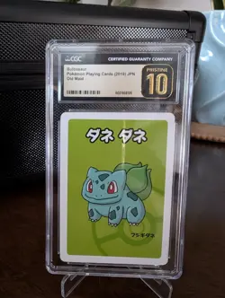 Bulbasaur CGC Pristine 10 Old Maid Deck Japanese 2019 Graded Pokemon Card - Image 1