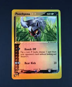 NM Poochyena Reverse Holo 64/109 Ruby and Sapphire Pokemon Card - Image 1