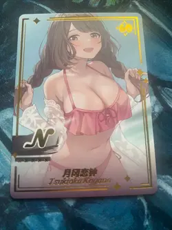 Anime Waifu Card – Holo Collectible CCG – Rare Girl Card - Image 1