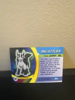 MIGHTYENA #47 - NON-HOLO - Pokemon Advanced Challenge - Topps POKMEON CARD - LP - Image 2