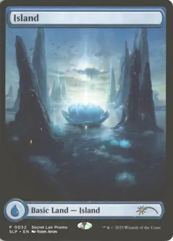 MTG Island (0032) *Non-Foil* MagicCon Secret Lair Lotus Land MT/NM John Avon - Image 1