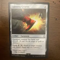 Lightning Greaves - 349 - FIC - NM - MTG Magic the Gathering Free Shipping - Image 1