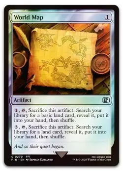 World Map #270 (Foil) (NM) Final Fantasy FIN Magic MTG - Image 1