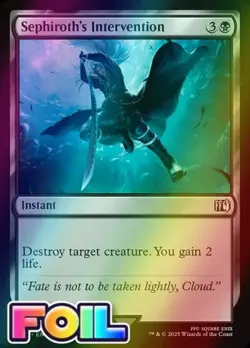 Sephiroth's Intervention #116 (Foil) (NM) Final Fantasy FIN Magic MTG - Image 1