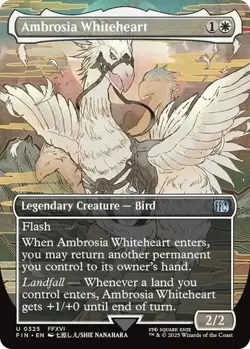 Ambrosia Whiteheart (Borderless) #325 (NM) Final Fantasy FIN Magic MTG - Image 1