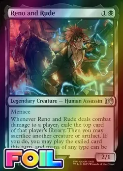 Reno and Rude #113 (Foil) (NM) Final Fantasy FIN Magic MTG - Image 1