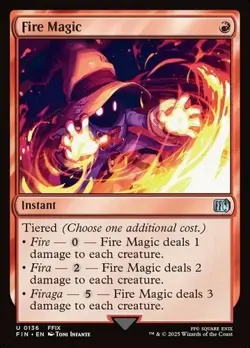 NM Fire Magic, MTG, Final Fantasy, Magic the Gathering, 136 - Image 1
