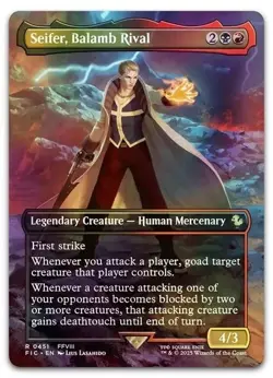 Seifer, Balamb Rival (Borderless) #451 (Foil) (NM) Final Fantasy FIC Magic MTG - Image 1