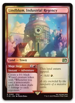 Lindblum, Industrial Regency #285 (Foil) (NM) Final Fantasy FIN Magic MTG - Image 1