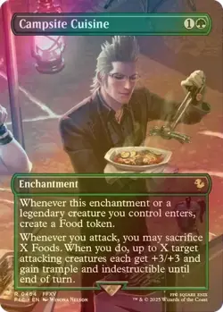 Campsite Cuisine (Borderless) FOIL - FINAL FANTASY MTG: Near Mint - Image 1
