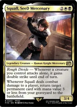 Squall, SeeD Mercenary #243 (NM) Final Fantasy FIN Magic MTG - Image 1