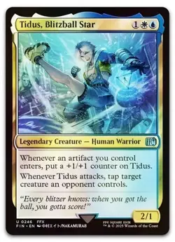 Tidus, Blitzball Star #246 (Foil) (NM) Final Fantasy FIN Magic MTG - Image 1