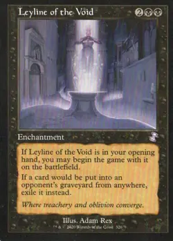 MTG TIME SPIRAL REMASTERED TIMESHIFTED RETRO FRAME LEYLINE OF THE VOID RARE - Image 1