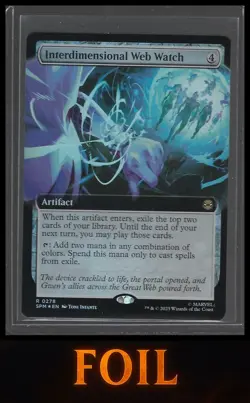 MTG Marvel's Spider-Man #278 Interdimensional Web Watch Extended Art Foil - Image 1