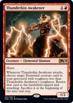 1 x Thunderkin Awakener - Core Set 2020 - Light Play - MTG - Image 1