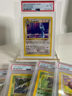 1999 Pokemon Base Set 1st Edition Dragonair (Shadowless) 018/102 PSA 6 EX - MT - Image 4