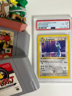 1999 Pokemon Base Set 1st Edition Dragonair (Shadowless) 018/102 PSA 6 EX - MT - Image 5