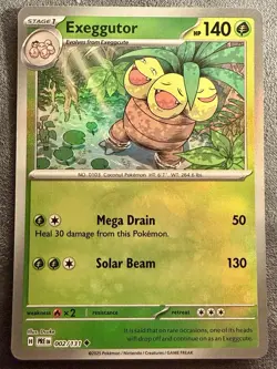 Exeggutor 002/131 Master Ball Holo Prismatic Evolutions Pokemon TCG NM - Image 1
