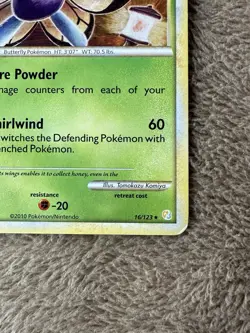 2010 Pokemon TCG HeartGold SoulSilver Butterfree Non-holo 16/123 LP/MP - Image 2