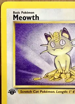 Meowth Jungle Set 1st Edition 1999 Vintage Pokemon TCG - Image 2