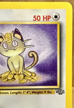 Meowth Jungle Set 1st Edition 1999 Vintage Pokemon TCG - Image 5